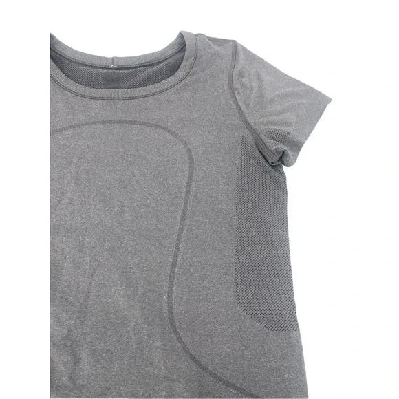 Lululemon Swiftly Tech Shirt Gray Running Pullover Short Sleeve Women's 10**READ - Picture 4 of 9